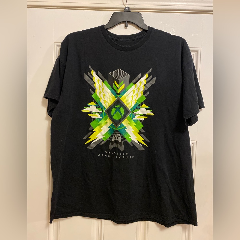 Xbox Series X Velocity Architecture Video Game History Memorabilia T-Shirt  XL